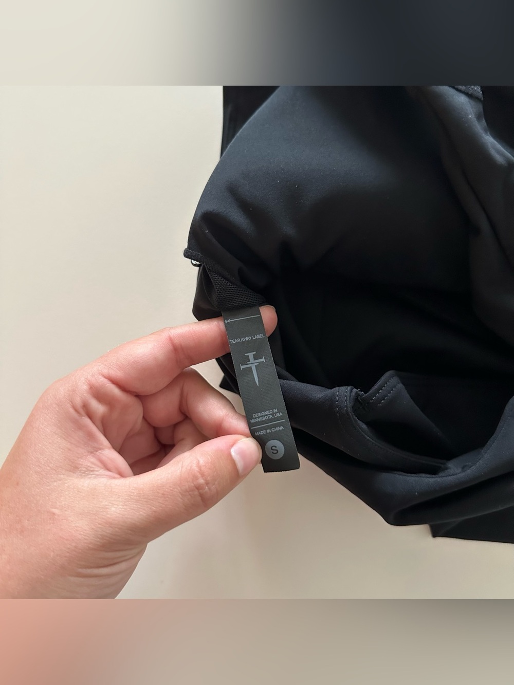 Three Nails Endura-Train High Neck Longline Black Sports Bra Compression S Crop - Picture 6 of 7